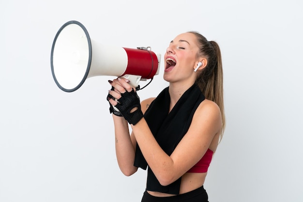 woman over isolated background