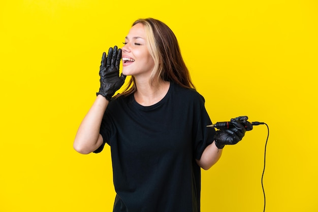 Woman over isolated background