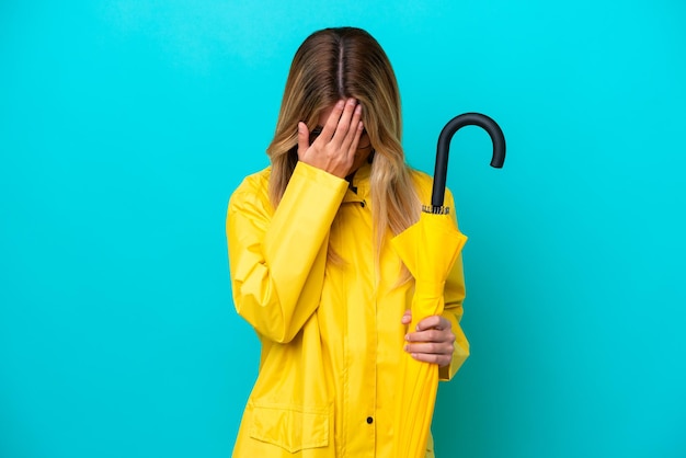 Woman over isolated background