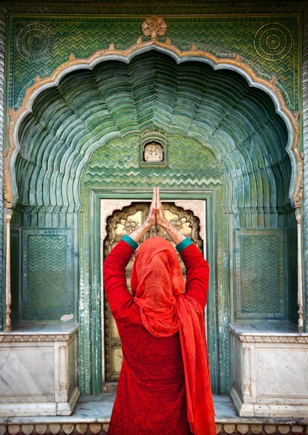 Woman in Jaipur city palace