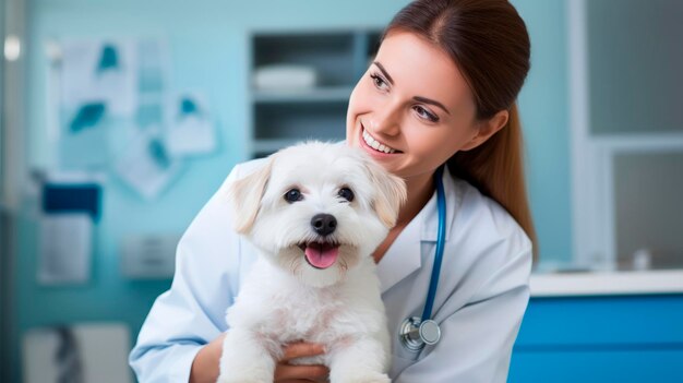 A woman in a lab coat