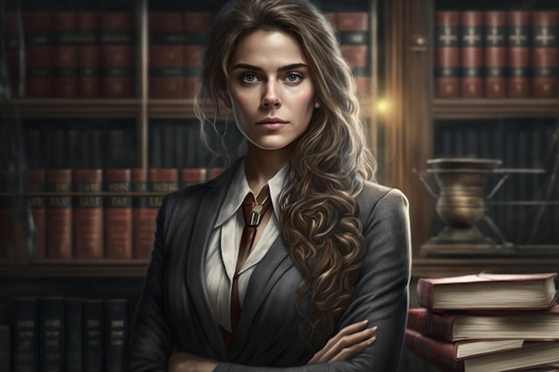 Woman lawyer and advocate AI Generated