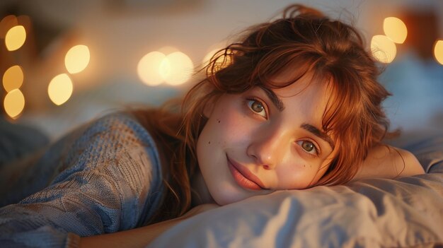 Woman Laying on Bed Under Blanket