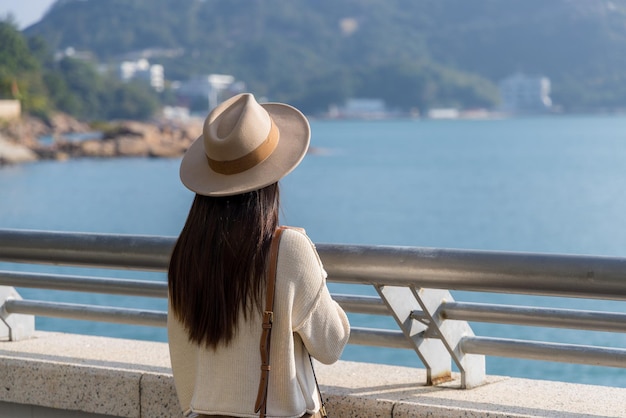 Woman look at the sea