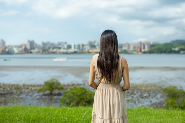 Woman look at the sea