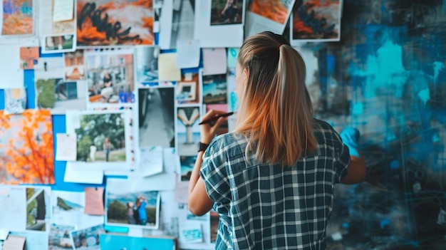 Foto tabella dell'umore della donna