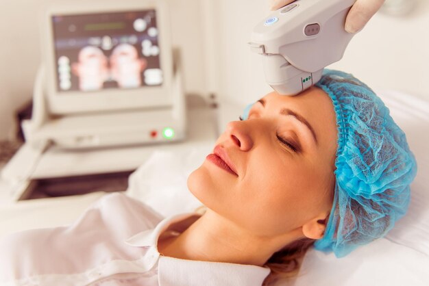 Woman at medical examination