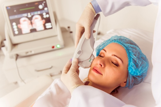 Woman at medical examination