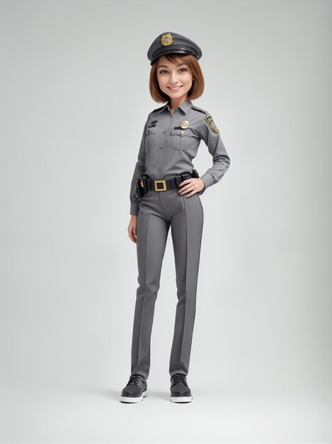 a woman in a police uniform