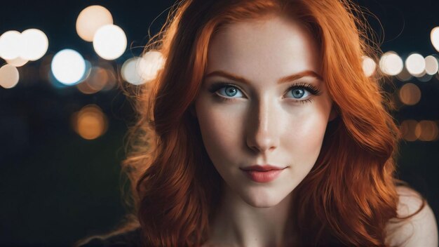 Woman portrait in arcade room