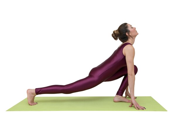 Woman practicing yoga