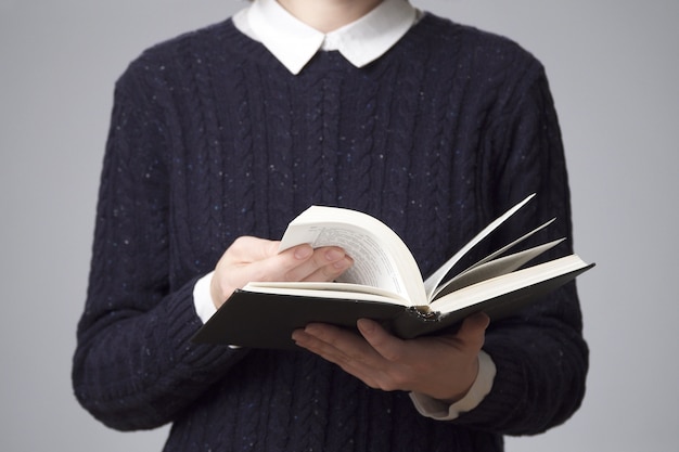 Woman reading a book