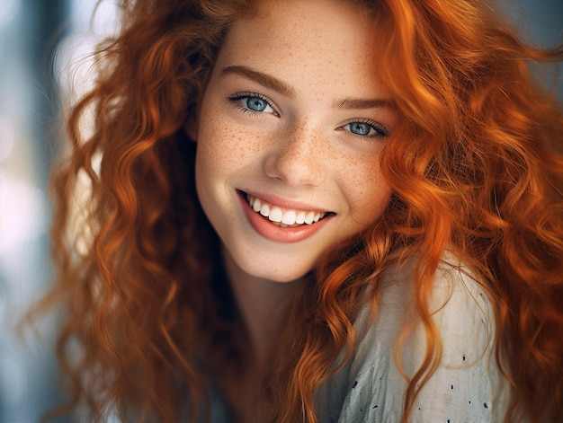 Woman red beauty pretty happiness attractive freckles fashion smile person lifestyle happy caucasian portrait redhead