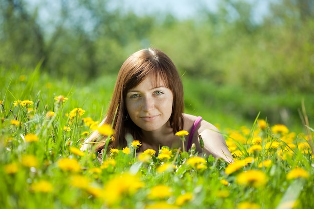 woman  relaxing outdoor