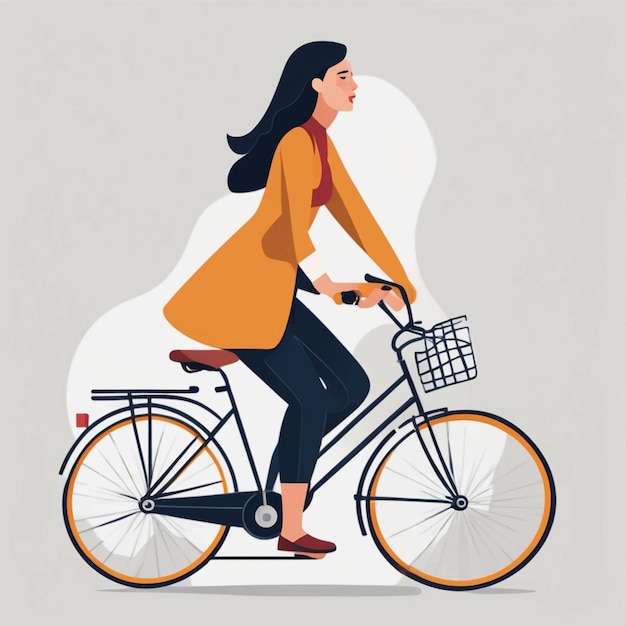 woman riding bicycle