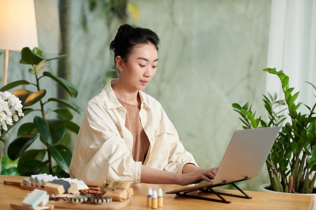 Woman Running Online Shop