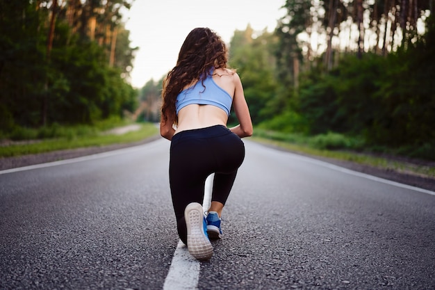 Woman running outdoor