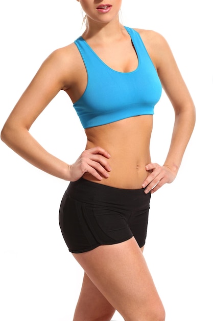 Woman's body in a fitness wear