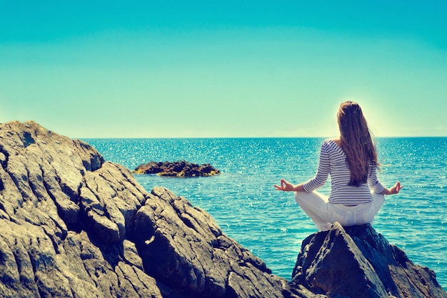 Woman at the sea