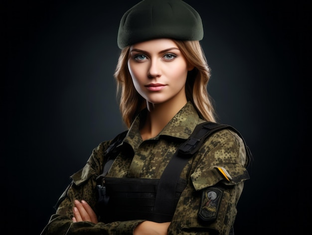 女性は献身的で恐れ知らずの兵士として奉仕する