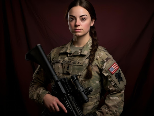 Woman serves as a dedicated and fearless soldier