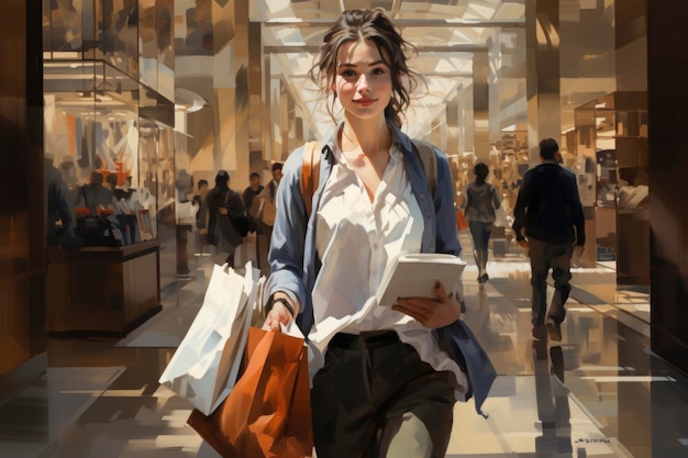 Woman shopping