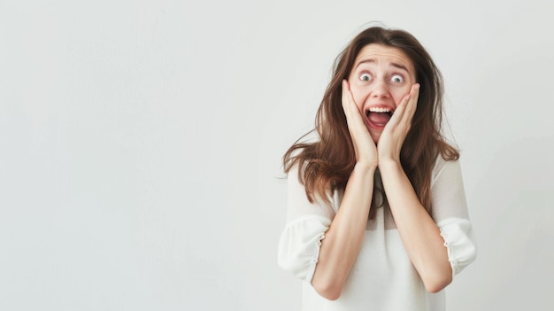 Woman Showing Surprised Expression