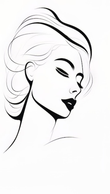 woman silhouette drawing art