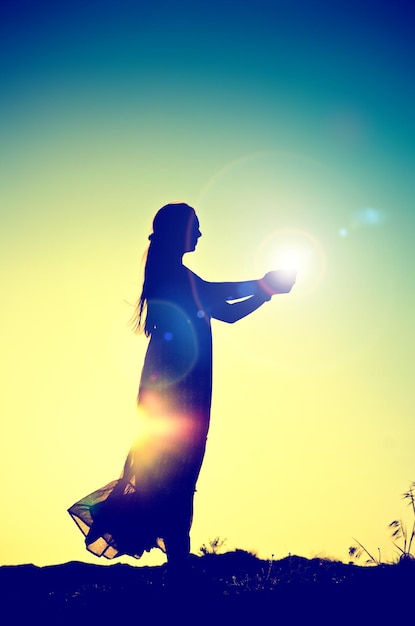 Woman silhouette