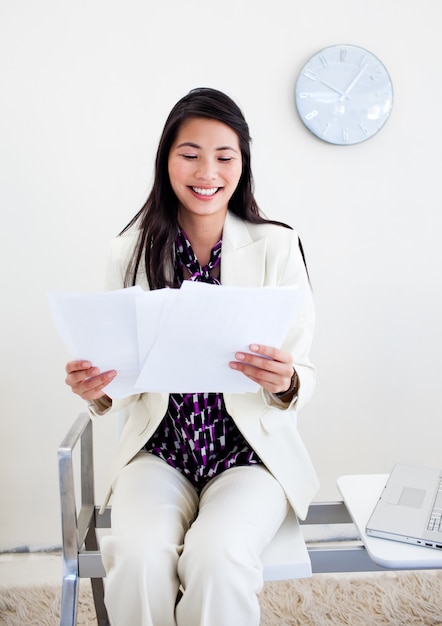 woman sitting in a waiting room 