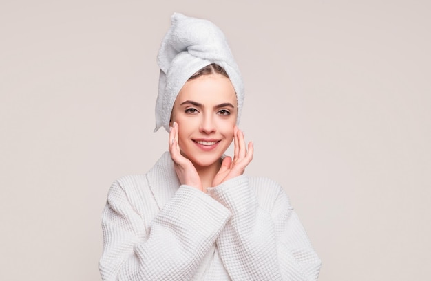 woman skincare concept face skin care products