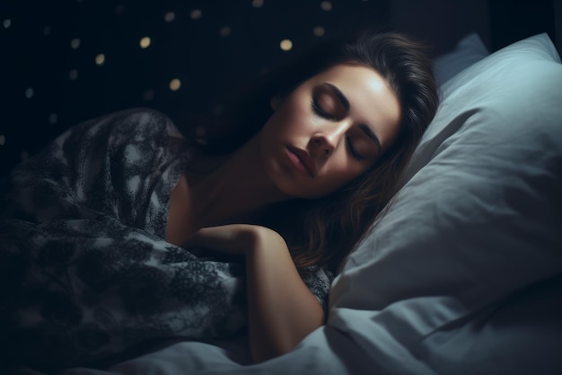 Woman sleeping Generate Ai