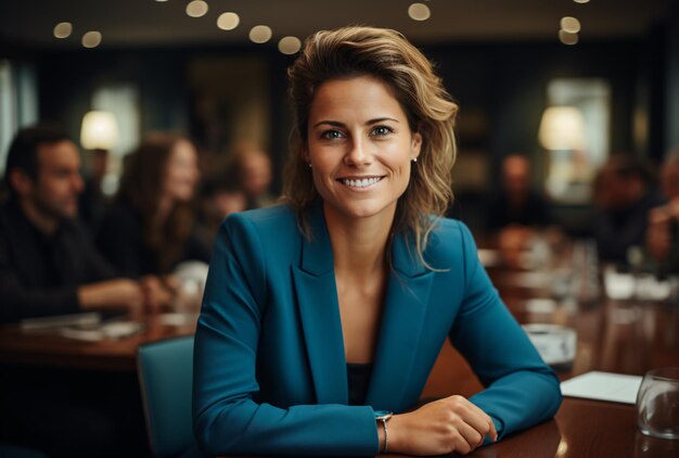 a woman smiling at camera