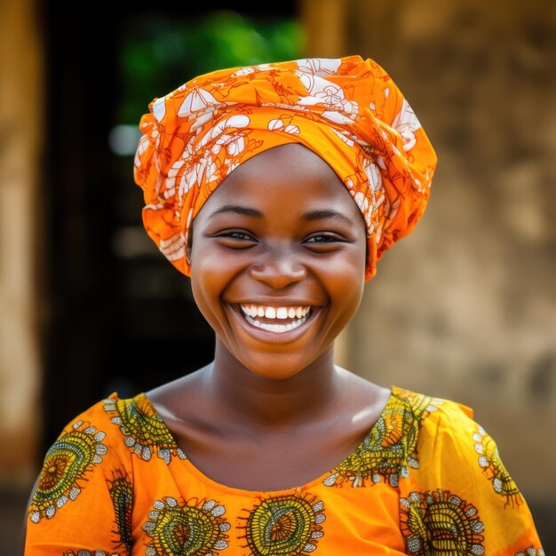 Photo a woman smiling at camera