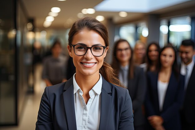 a woman smiling at camera