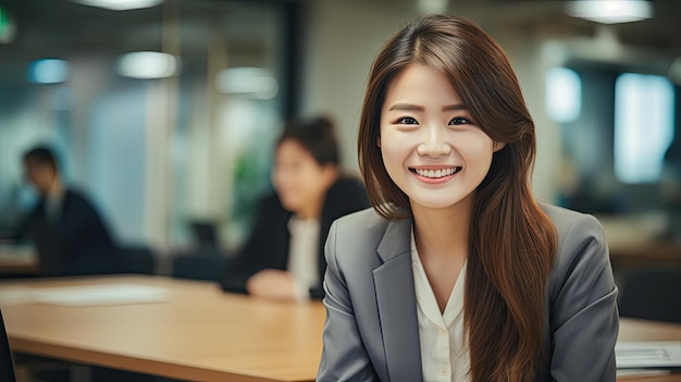 a woman smiling at camera