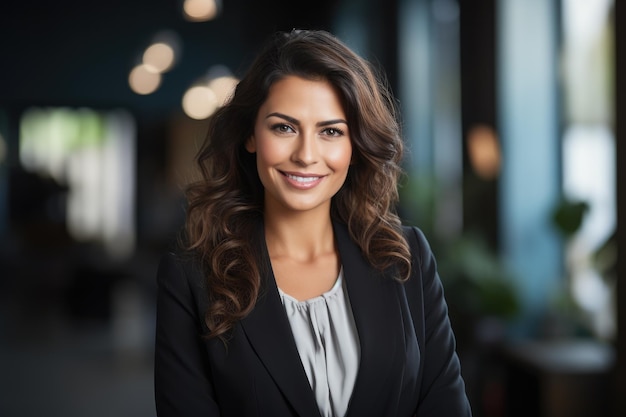 a woman smiling at the camera