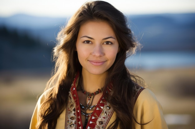 a woman smiling at camera