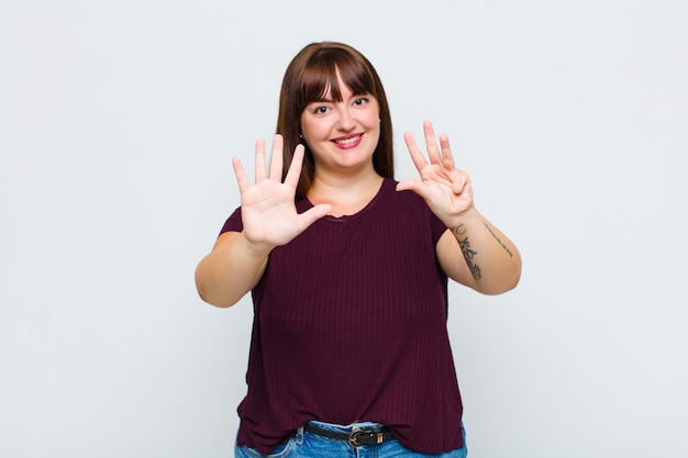 Woman smiling and looking friendly