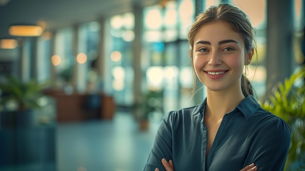 Woman Smiling Standing