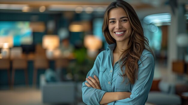 Woman Smiling Standing