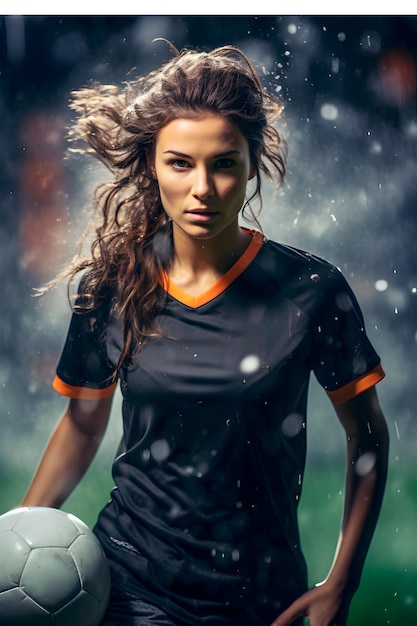 woman soccer player