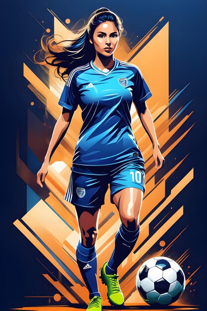 Woman soccer player