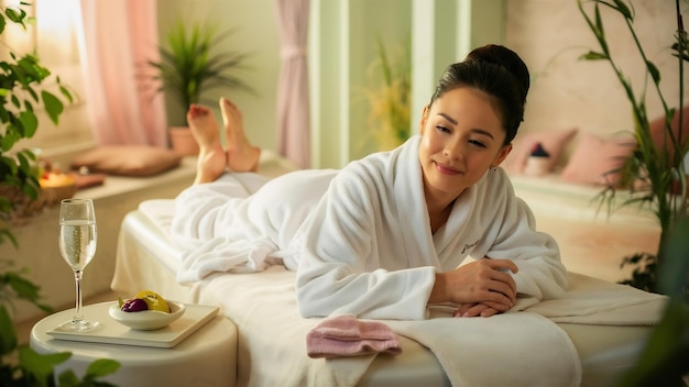 Woman in spa