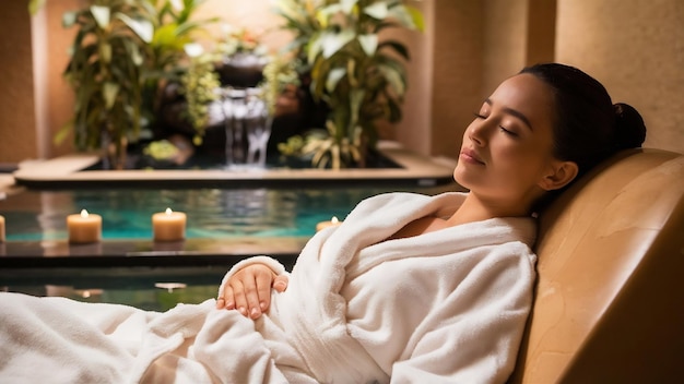 Woman in spa