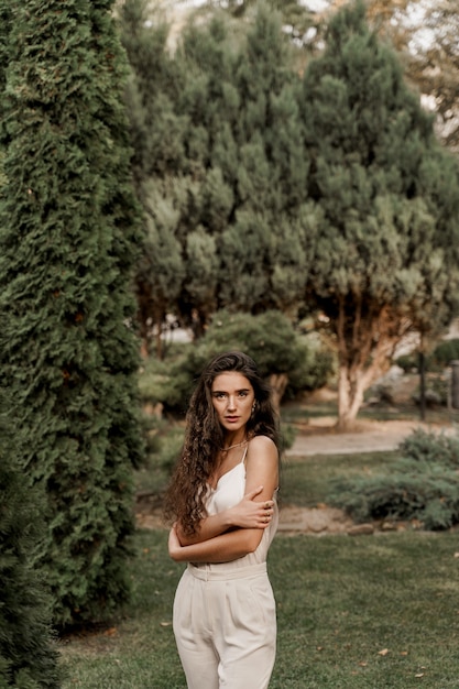 Woman spending time outdoors in the park