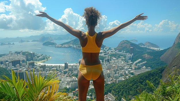 Photo woman sport in rio