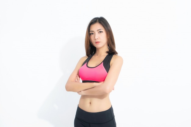 woman in sportswear posing