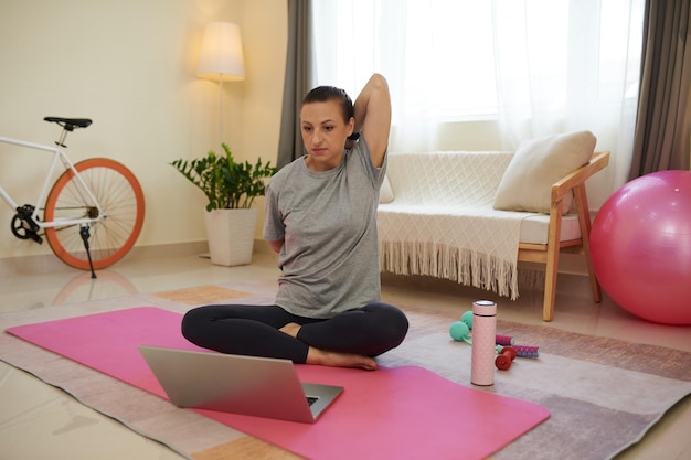 Woman Stretching Arms