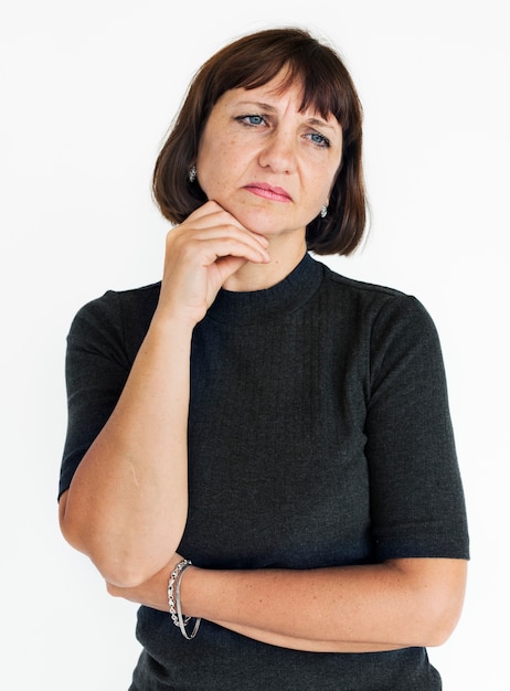 Woman studio portrait